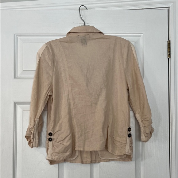 Marina Luna Light Tan Utility Jacket - Picture 3 of 3